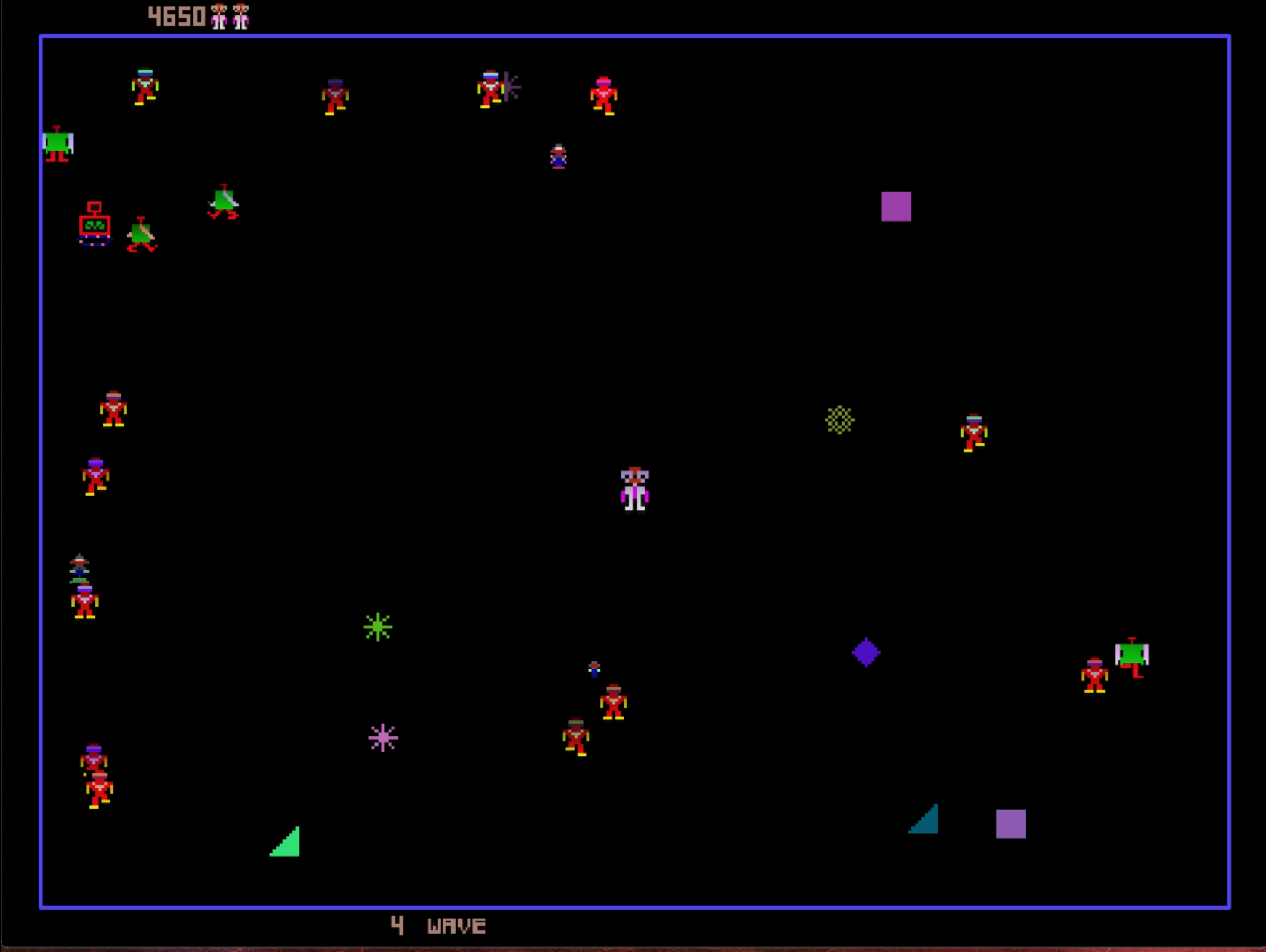Robotron 2084 C and OpenGL gameplay